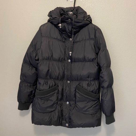 Grey Betsey Johnson Puffer Coat Jacket Womens - Picture 13 of 16
